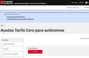 cuota cero autonomos en España